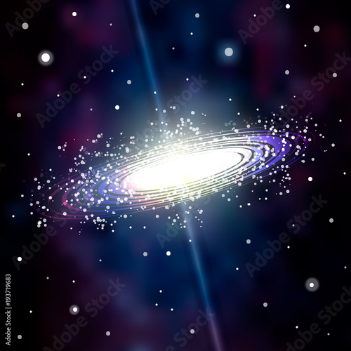  Astrology Mystic Galaxy Background. Outer Space. Vector Digital Colorful Illustration of Universe.