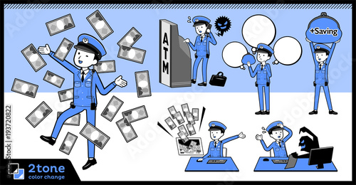 2tone type police men_set 12