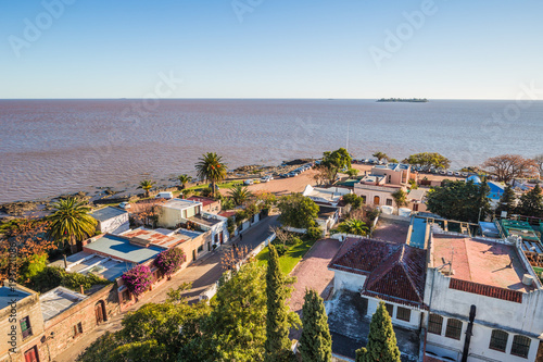 Colonia Del Sacramento - July 02, 2017: Panoramic view of Colonia Del Sacramento, Uruguay
