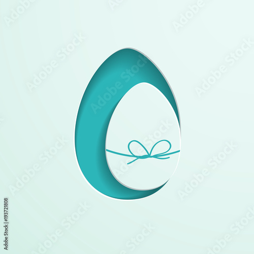 Easter background with an egg
