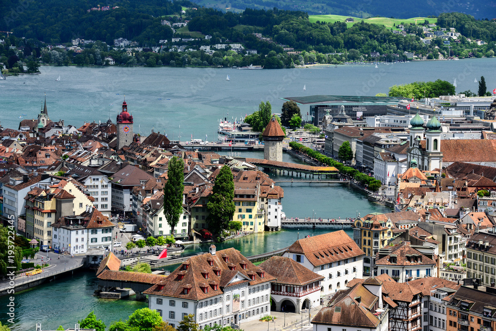 Blick auf Luzern in der Schweiz