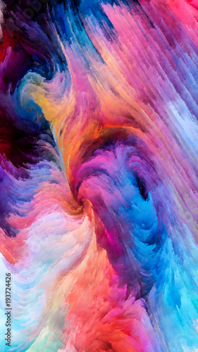 Fototapeta Naklejka Na Ścianę i Meble -  Colorful Paint Stream