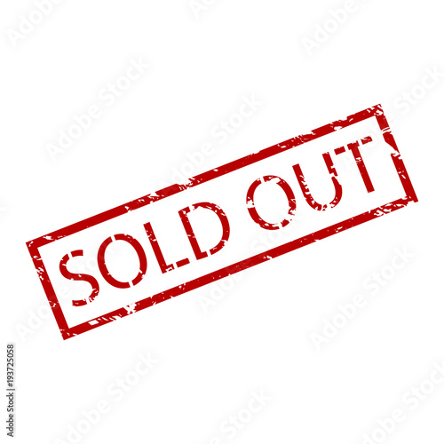 Sold out rubber stamp