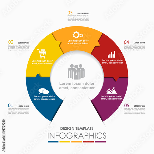 Infographic template. Vector illustration. Can be used for workflow layout, diagram, business step options, banner.