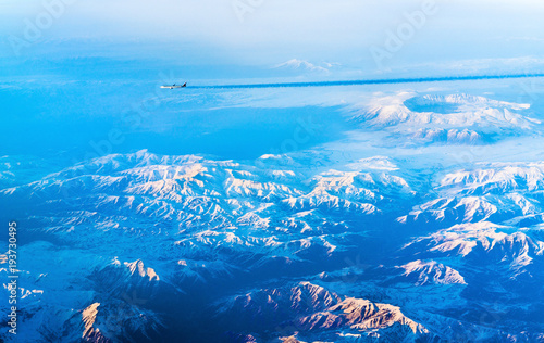 Aerial view of mountains in Northern Anatolia, Turkey