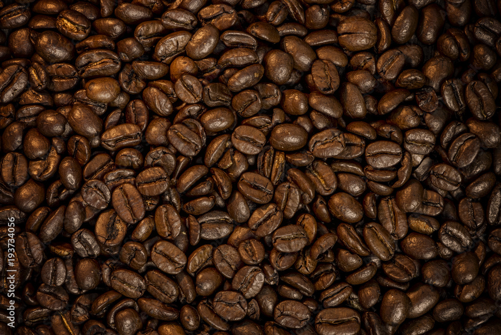 Fototapeta premium coffee beans full frame