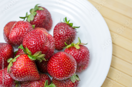 Fototapeta Naklejka Na Ścianę i Meble -  Strawberry. Fresh strawberry. Red  sweet strewberry. Strawberry Juice