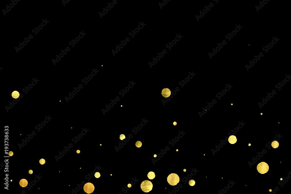 Golden confetti isolated on black background. Golden confetti isolated on black background.