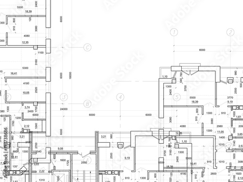 Background of architectural technical drawing