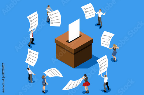 Voting choice vote concept vector
