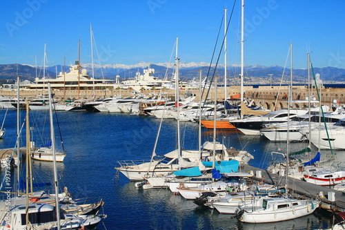 Port Vauban, Port de plaisance à Antibes, Cote d'Azur, France