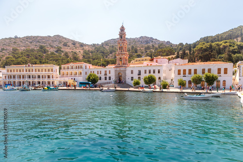 Monastery Panormitis on the island of Symi, Greece