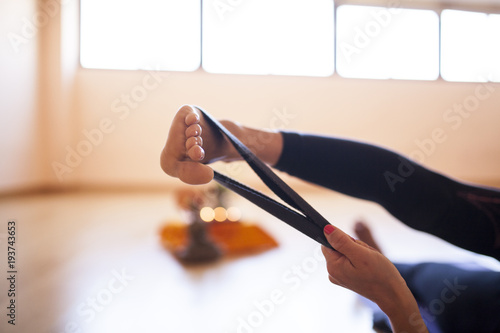 woman doing yoga © David Fuentes