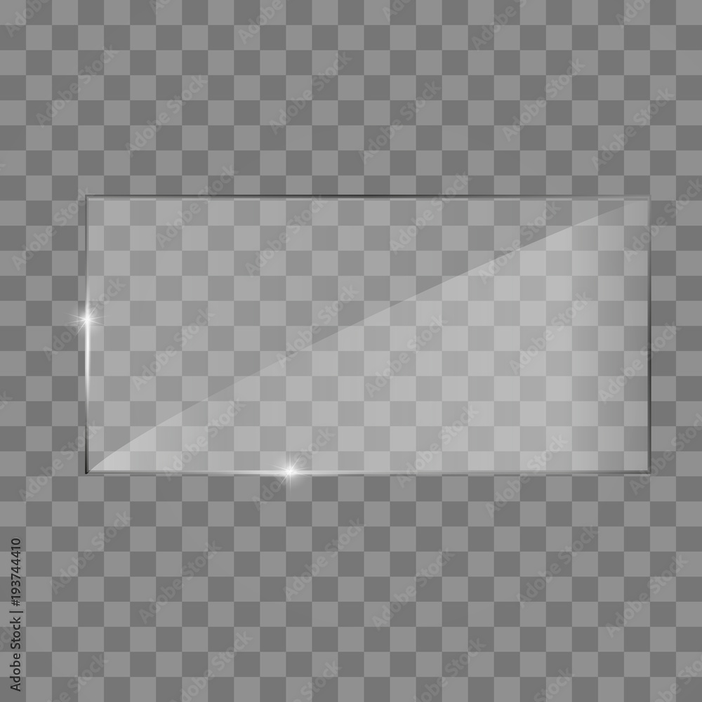 Glass plate frame. Isolated on transparent background. Glass plate frame. Isolated on transparent background.