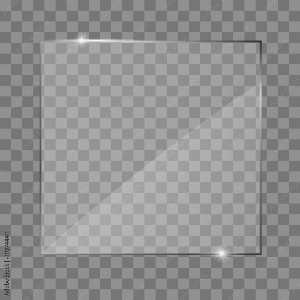 Glass plate frame. Isolated on transparent background. Glass plate frame. Isolated on transparent background.