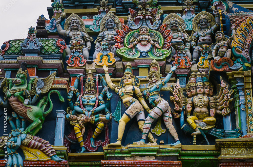 Meenakshi hindu temple in Madurai,