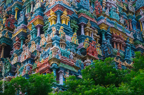 Meenakshi hindu temple in Madurai,