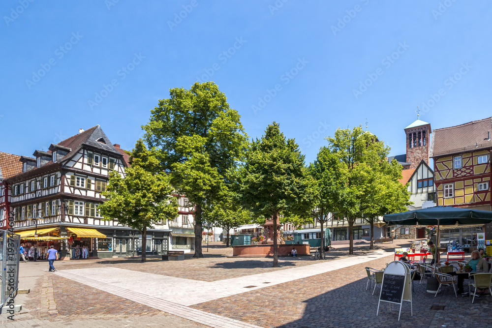 Marktplatz, St. Georgskirche, Bensheim, 