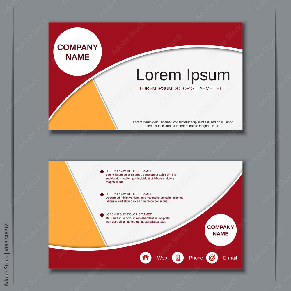 Obraz premium Business visiting card vector design template