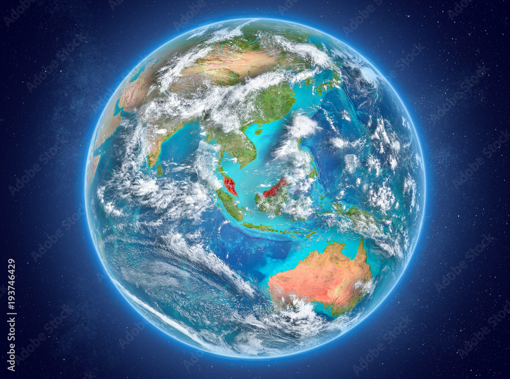 Malaysia on planet Earth in space Malaysia on planet Earth in space