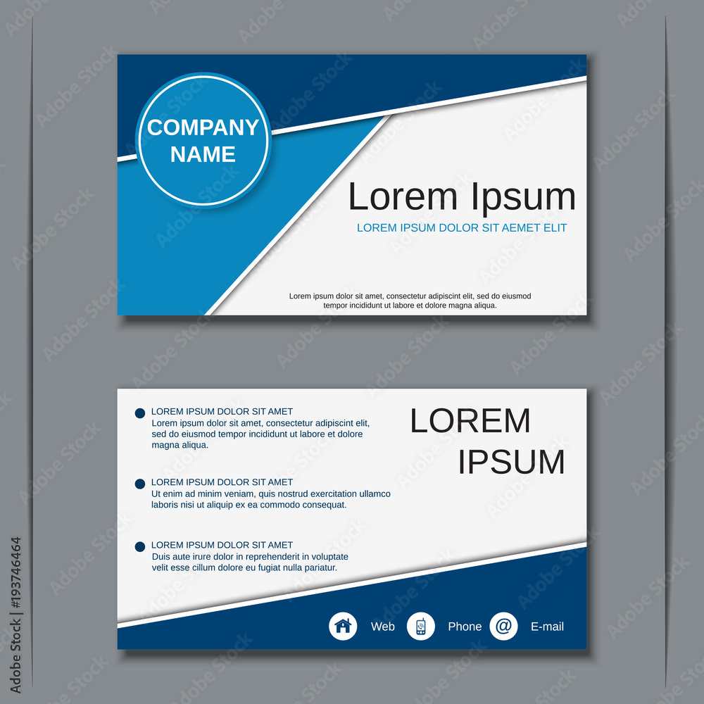 Business visiting card vector design template