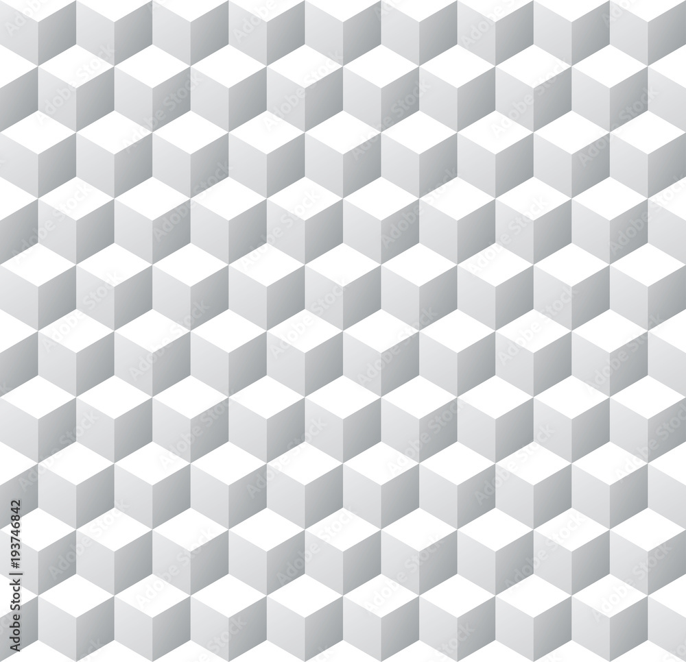 Seamless 3d isometric cube pattern background texture Seamless 3d isometric cube pattern background texture