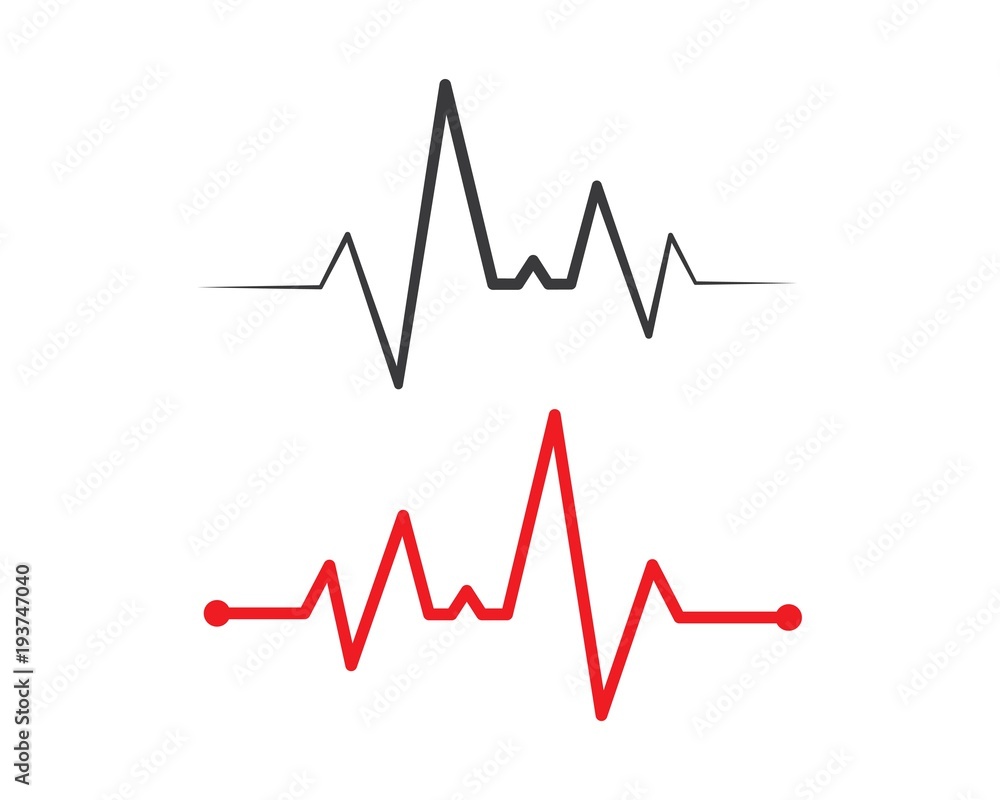 heart beat line vector heart beat line vector