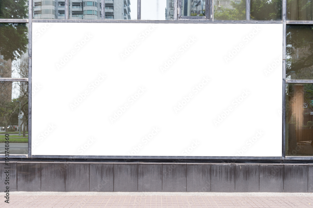 Fototapeta premium Shop Boutique Store Front with Big Window and Place for Name