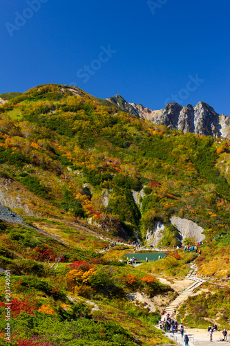 白馬八方尾根の紅葉 八方池 長野県白馬村 Stock Photo Adobe Stock