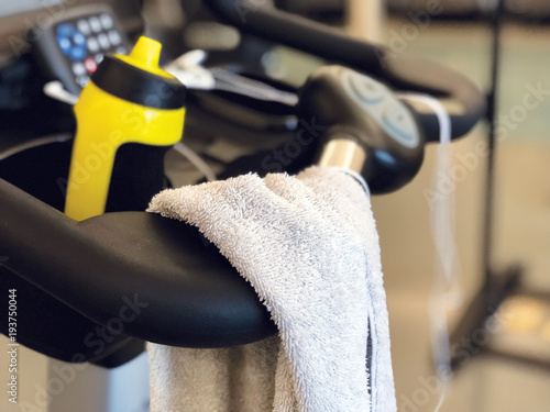 Workout Towel On Exercise Equipment