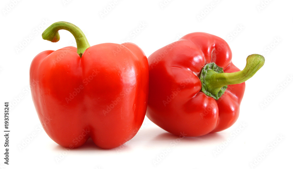 red pepper isolated on white background red pepper isolated on white background