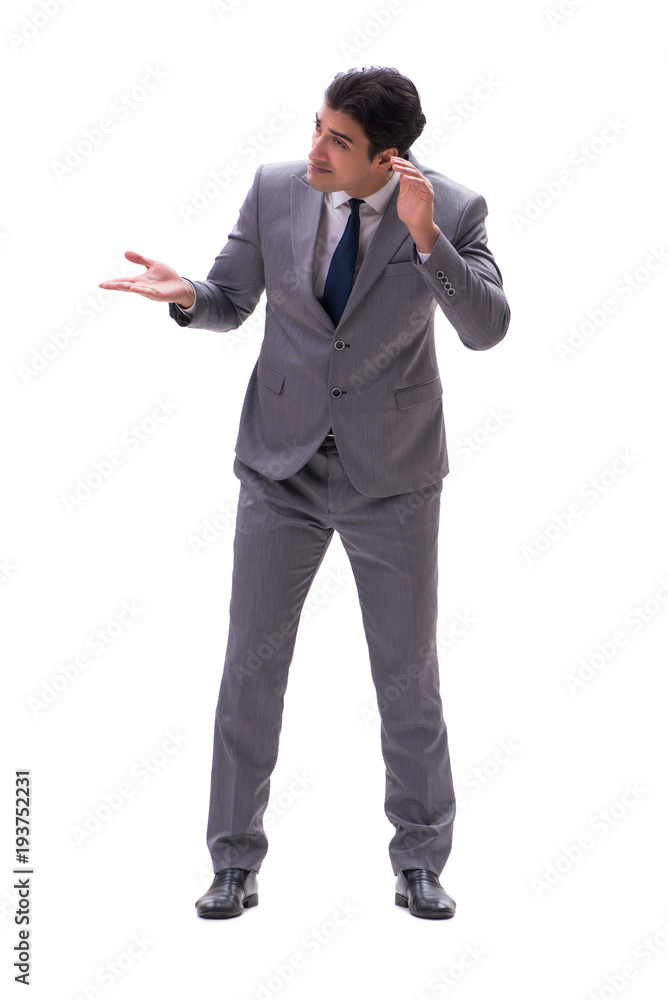 Businessman isolated on the white background Businessman isolated on the white background