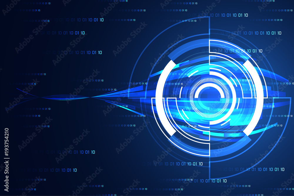 abstract technology concept modern circle future on binary hi tech background abstract technology concept modern circle future on binary hi tech background