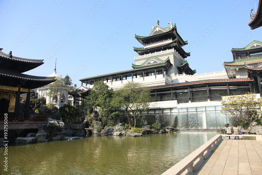 Traditional Chinese Architecture in Guangzhou, China Traditional Chinese Architecture in Guangzhou, China