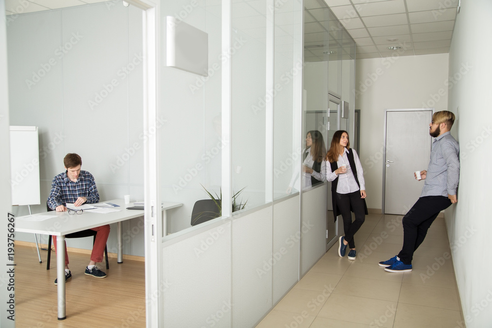 people work in the office