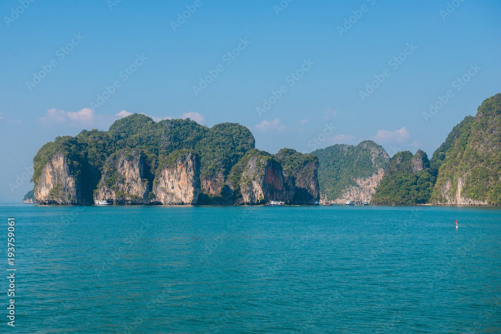 Beautiful islands of Phang nga bay