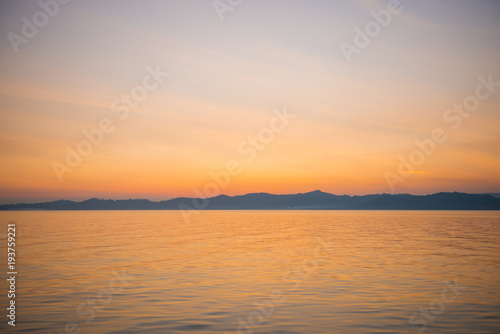 Beautiful sunset above the sea © Sunanta