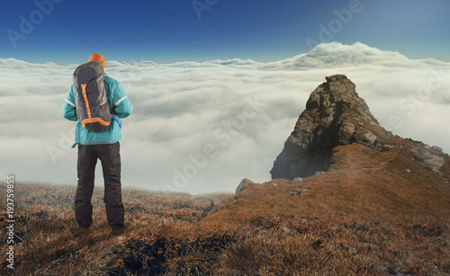 Hiker with backpack