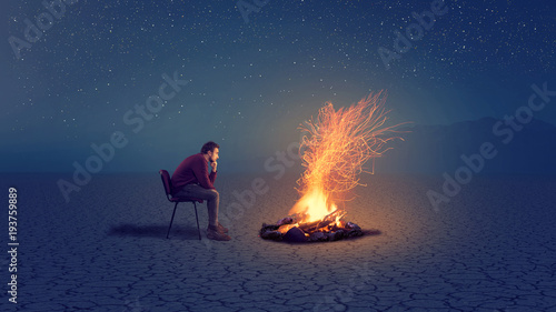 Cuadro en lienzo A thoughtful man