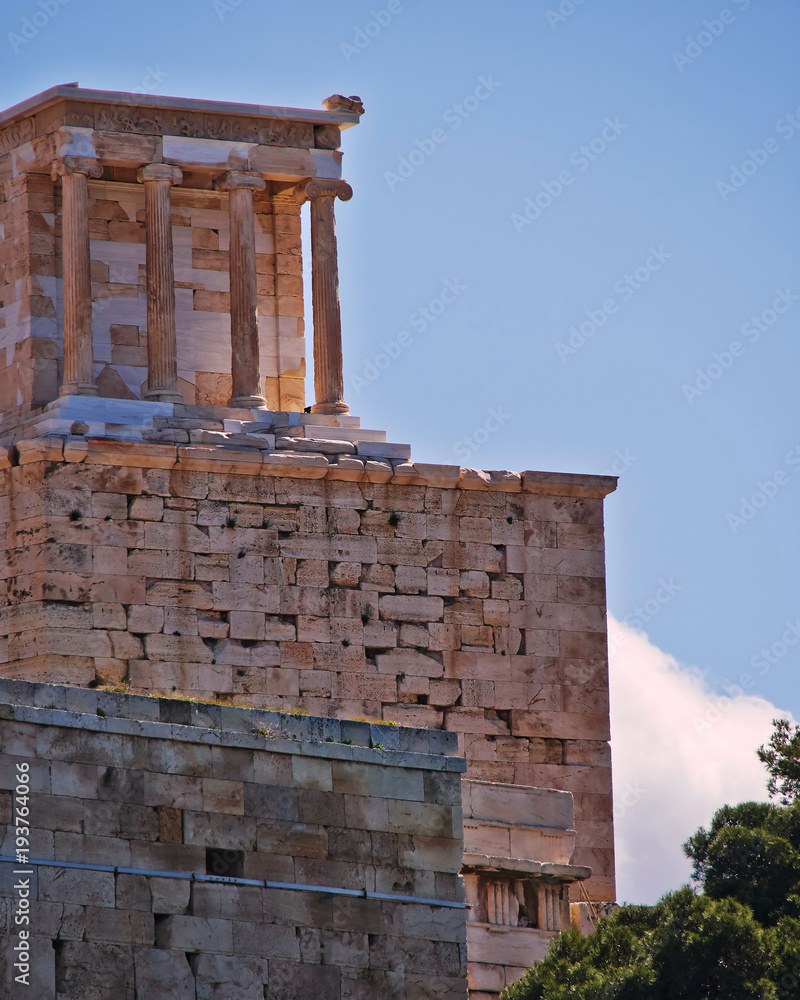 Athens Greece, Nike temple on Acropolis hill