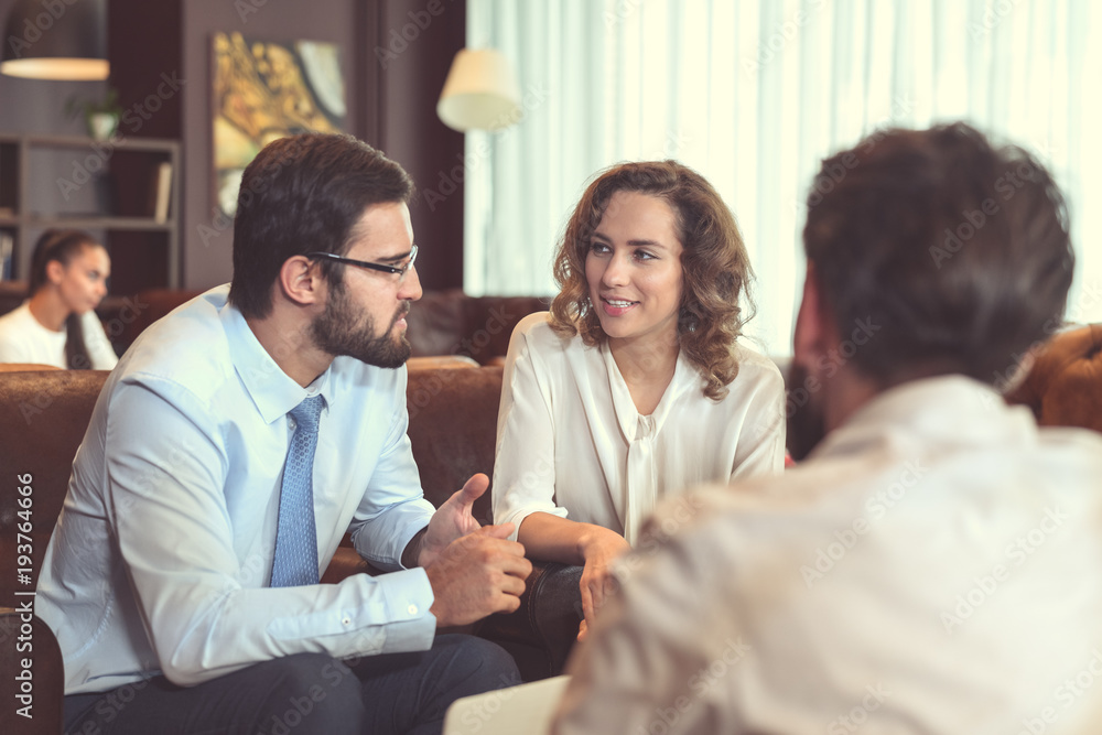 Obraz premium Business people at meeting