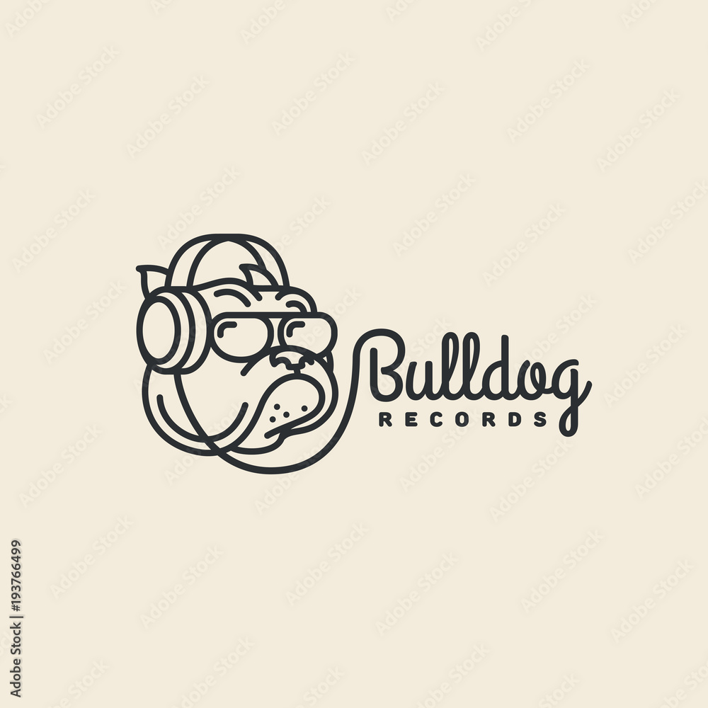Bulldog records logo