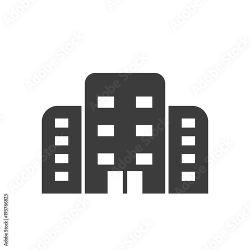 Apartment icon. Apartment Vector isolated on white background. Flat vector illustration in black. EPS 10 photo
