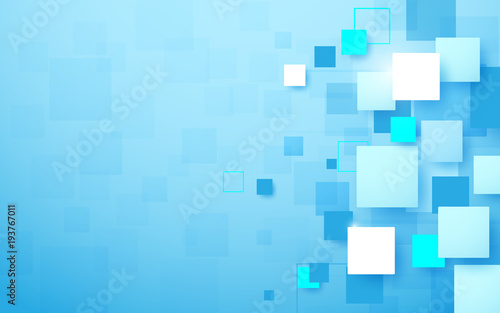 Abstract technology digital hi tech rectangles concept background. Space for your text