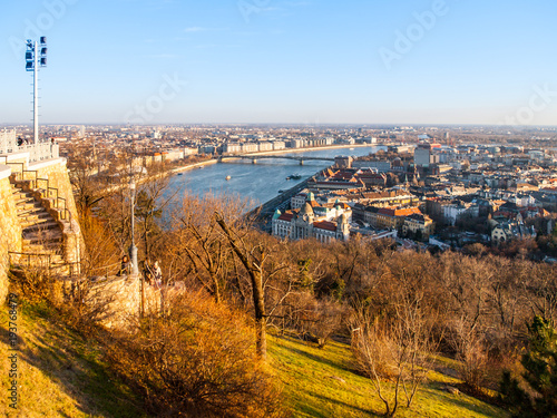Photography Budapest cityscape with Danube river