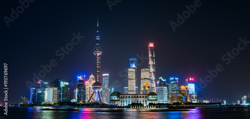Photography 中国・上海・陸家嘴の夜景　大パノラマ