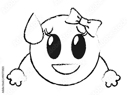 grunge shame laugh female emoji face with arms