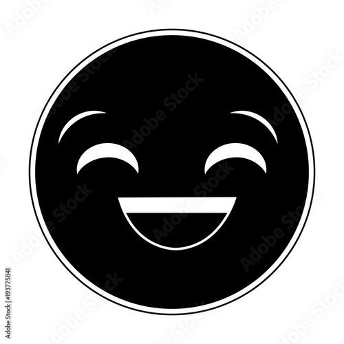 silhouette laugh face gesture emoji expression