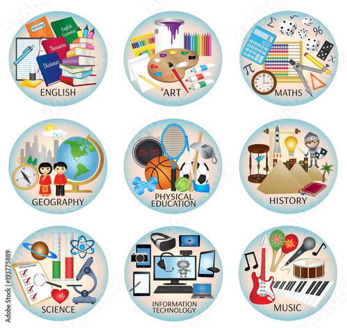 Education icons vector