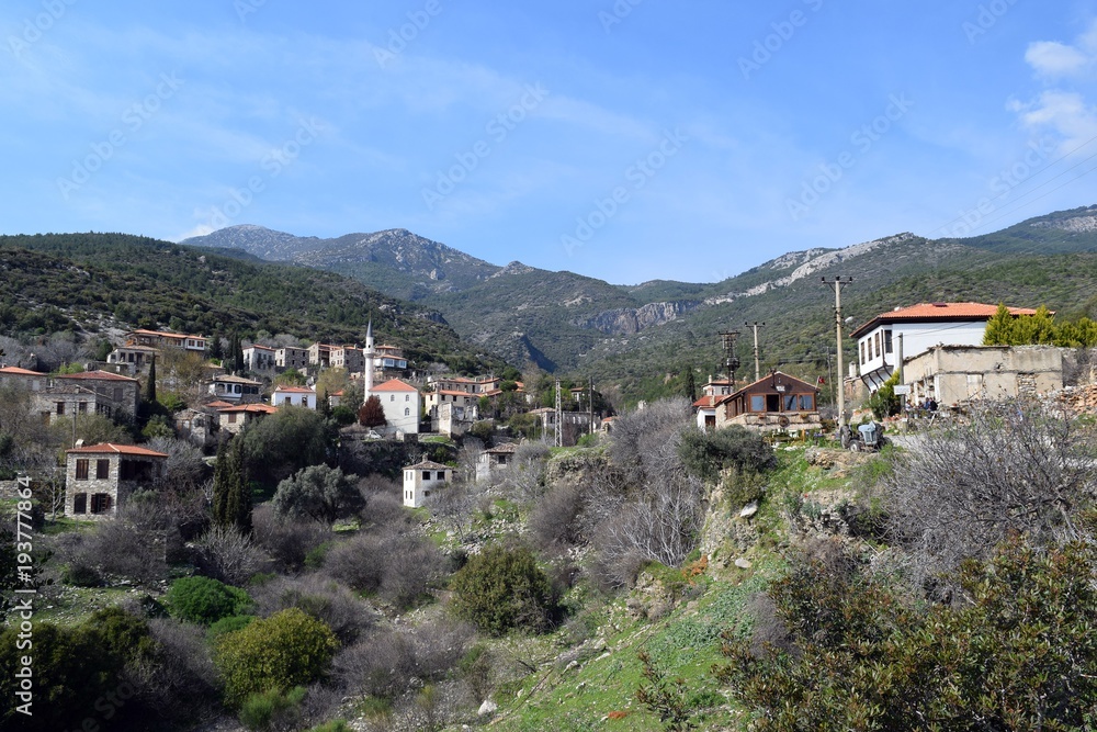 Old forgotten Greco Turkish village.Aydın Doganbey Koyu 